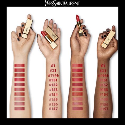 yves saint laurent rouge pur couture lipstick swatches|rouge pur couture lipstick spf15.